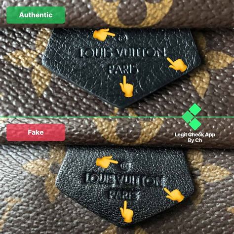 louis vuitton heat stamp real vs fake